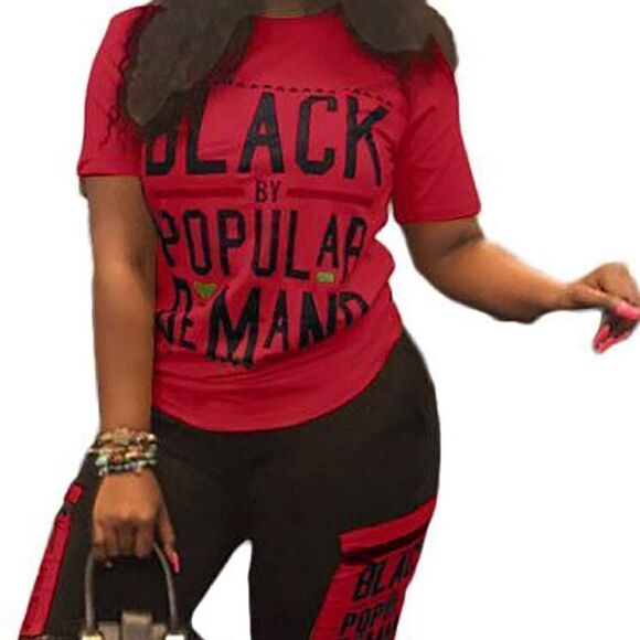 Women’s 2 Piece Outfit Black By Popular Demand Size 3XL NEW - Picture 1 of 14